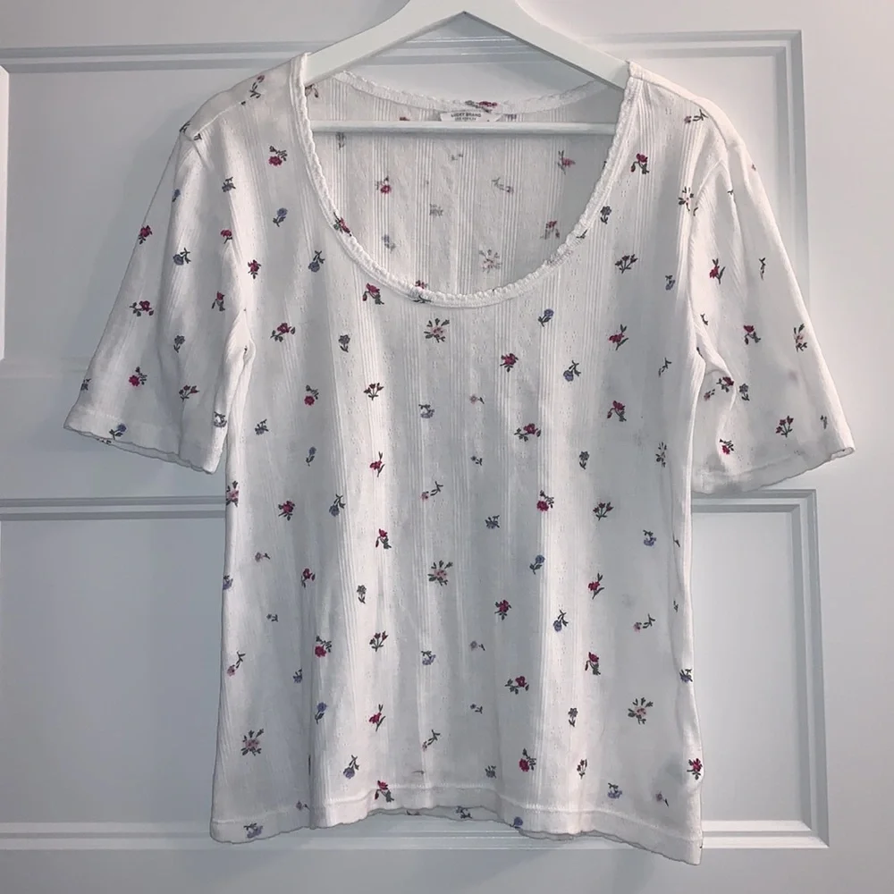 Lucky Brand Ribbed Knit Top - Picture 1 of 6